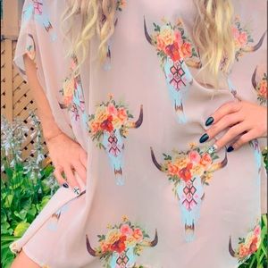 Show me your Mumu Tunic  Bullhead print